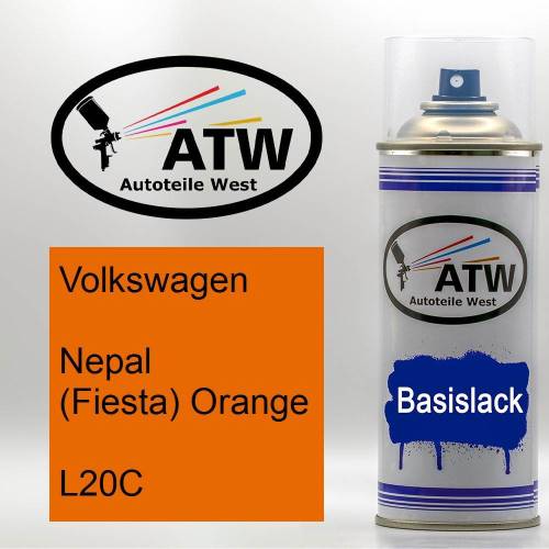 Volkswagen, Nepal (Fiesta) Orange, L20C: 400ml Sprühdose, von ATW Autoteile West.